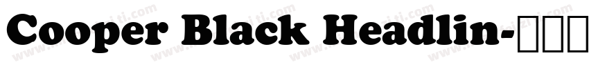 Cooper Black Headlin字体转换